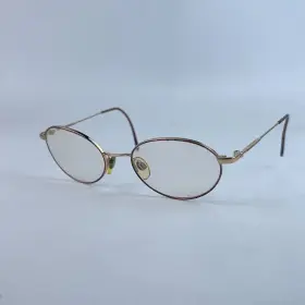 50-18-135 Anne Klein K1067 2014 Women Eyeglasses Brown Metal Round Full Rim Mm