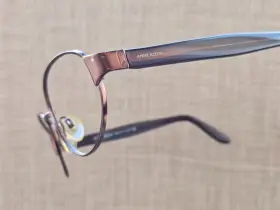 K1107-s Anne Klein Women Eyeglasses Frame Brown 55 18 130 Made Italy