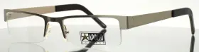 55-20-150 Apollo Ap152 Eyewear Eye Q Ste Matte Silver Mens Rectangle Eyeglasses