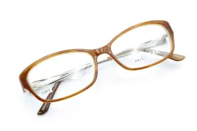 54-15-135 Aristar 18423558 By Charmant Ar18423 558 Brown On Bone Horn Frames With Case G464