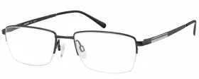 Ar30710 Aristar By Charmant Eyeglasses Mens Semi Rim Rectangular Optical Frame