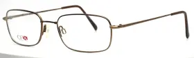 53-19-145 Aristar Cfx6022 Charmant Flex 035 Brown Mens Rectangle Eyeglasses