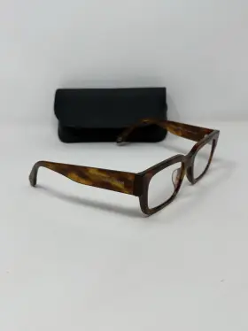 53-19-145 Armani 7243-u Giorgio Eyeglasses Ar 5988 Havana Brown Frames Only Case