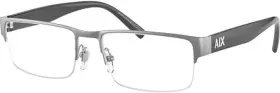 Ax1014-6063-53 Armani Exchange Mens Ax1044 Rectangular Prescription Eyewear Frames