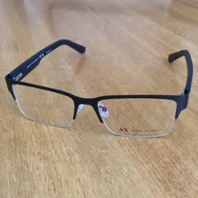 53-17-145 Armani Exchange Ax1014 Eyeglass Frames Ax 1014 6063 Rectangle Half Rims - New