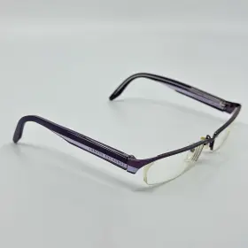 Ax219 Armani Exchange Semi Rimless Eyeglasses 0n6o 52 17 130 Black Purple
