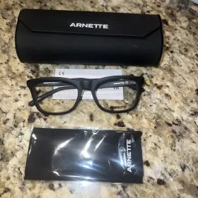 An72172912 Arnette 72172912 Eyeglasses Frames Namazu Matte Black Red Mens New