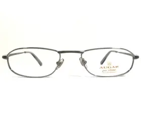 Ht161-gris Augar Eyeglasses Frames Ht161 Gris Red Silver 22kt Gp Gold Plated 52-20-135