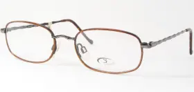 50-18-140 B S 8350 Vintage Col. 1 Rust Brown Unique Rare Eyeglasses Frame Italy
