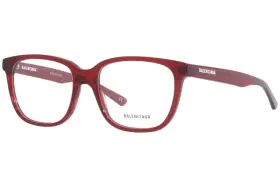 Bb0078o Balenciaga 006 Eyeglasses Frame Womens Red Full Rim Square Shape 53mm