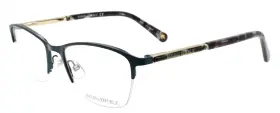 51-18-135 Banana Republic 827886451661 Br212 Zi9 Womens Eyeglasses Frames Half-rim Teal