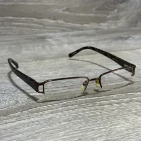 52-17-140 Banana Republic Lois-1u4 Lois Eyeglasses Brown Tortoise Semi-rimless Frames