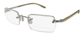 2572574 Barton Perreira Hillix Titanium Sophisticated Eyeglass Frame Silver
