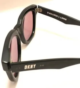Bausch & Lomb Dkny K0112h Vtg 90s And Thick Black Uptown Sunglasses Eyeglass Frames