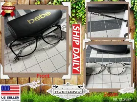 Bebe 1794-5423-13 Genuine On Fire Bb5101 Women Eyeglasses 001 Jet 135 03/16 Lepard Zebra