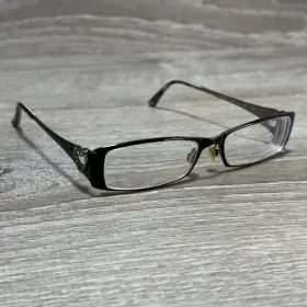 Bb5014 Bebe Ambitious Eyeglasses Frames Womens 52-16 135 Black Rhinestone Heart