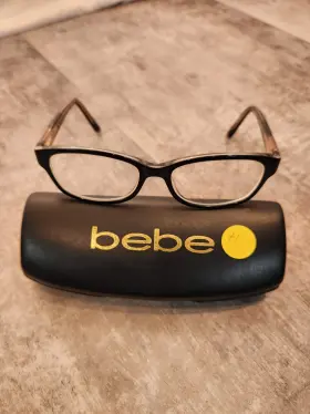 52-16-135 Bebe Bb5082001 Lady Vegas Bb5082 001 Jet Black Eyeglass Frames Only