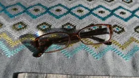 2-15-135 Bebe Bb5087 Lioness Topaz Crystal 210 5ths Full Rim Eyeglasses