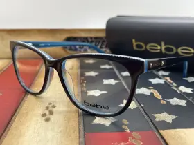 Bb5108 Bebe Optical 414 Popular Navy Eyeglasses 53mm Option To Add Rx