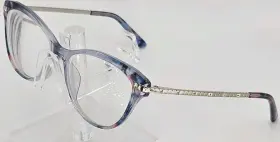 Bb5131 Bebe Eyeglasses Blue Pink Crystal Tortoise Cat Eye 52-16 135 Frames R7