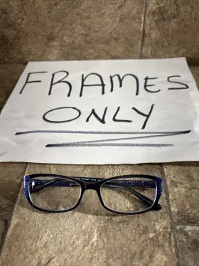 53-16-135-32mn Bebe Bb5134-414 Vibrant Bb5134 414 Navy Blue Eyeglasses Frame Spring Hinge