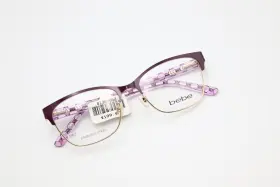 52-16-135 Bebe Bb5196500 Bb5196 500 Plum Eyeglass Frames Flex Hinges Stainless Steel M63