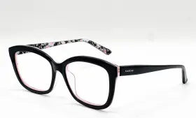 Bb7228 Bebe 001 Jet Black On Pink Authentic Eyeglasses 57-17