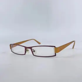 49-18-135 Bellagio B345 Womens Eyeglasses Frame Maroon And Yellow Full Rim Mm