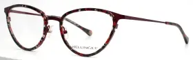 Bellinger Arc-7 1016 Burgundy Womens Cat Eye Full Rim Eyeglasses 53-19-135 B 39