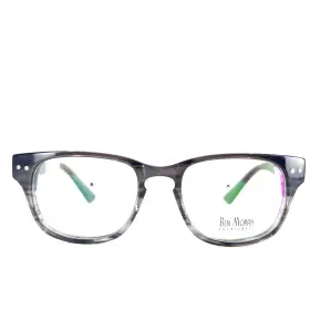 Bm1011 Ben Morris C1 Eyeglasses Acetate Gray Plastic Square Frames 48-18 140 Mm