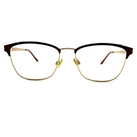 52-16-140 Berry Lr5019 Lenton And Rusby 610 Eyeglasses Red Gold Frames H13320