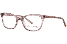 169966-2 Betsey Johnson C-u-later Eyeglasses Youth Kids Girls Pnk Full Rim 48mm