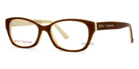 52-16-135 Betsey Johnson 800445195480 Cheeky Eyeglasses Womens Glasses Frame