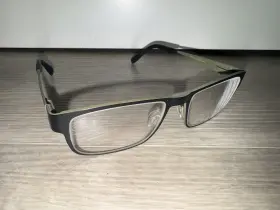 8648 Bevel Mgst Duck Hook Olive Gunmetal Authentic Frames Eyeglasses 54-17