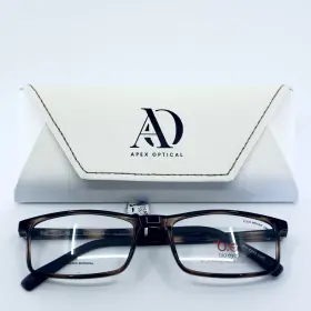 53-18-140 Bio Eyes Be32 Sycamore Bwntrt Brown Rectangle Full Rim Eyeglasses B 32