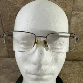 53-19-145-36 Blueprints Bp21 Gunmetal Eyeglasses Frame Only Half Rim Flex Hinge