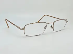 53-20-135 Boardroom Classics Bc533 Gold Brown Eyeglasses Frame With Flexhinge