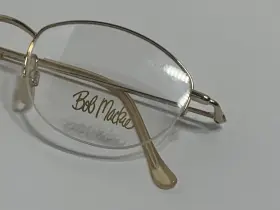 21-140 Bob Mackie Bm934 22kt Gold Eyeglasses 49 With Demo Lenses Retail 139