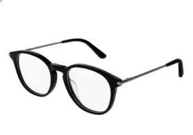 Bv0200o Bottega Veneta Optical Frame 001 Black/silver