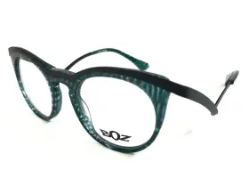 Extra-4000 Boz Eyeglasses Frames Extra 4000 Clear Green Marble Matte Black 47-20-140