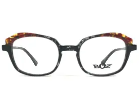 Gypsy-0035 Boz Eyeglasses Frames Gypsy 0035 Black Lace Red Demi Tortoise Cat Eye 47-19-135