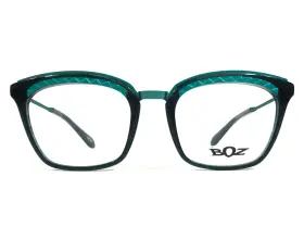 Haloa-2525 Boz Eyeglasses Frames Haloa 2525 Turquoise Blue Green Square Full Rim 51-19-140