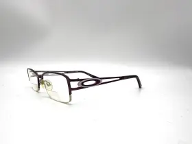 902089 Brendel Burgundy Purple Half Rim Rectangular Eyeglasses Germany 60 49 17 135