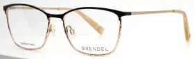 54-16-140 Brendel 902350 12 Blk Black Womens Semi Cat Eye Eyeglasses B 40