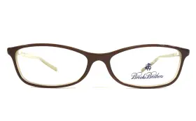Bb676-5261 Brooks Brothers Eyeglasses Frames Bb676 5261 Brown Beige Cat Eye 52-14-135