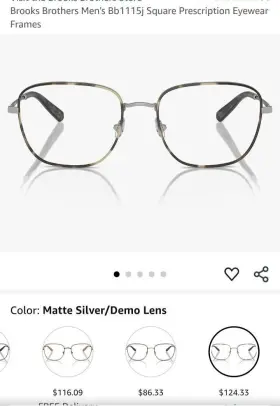 Obb1105j Brooks Brothers Authentic New Mens Bb1105j Square Prescription Eyewear Frames