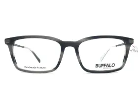 53-17-145 Buffalo Bm003-gry By David Bitton Eyeglasses Frames Bm003 Gry Gray White Marble