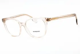 0be2291 Burberry Be2291 3780 Eyeglasses Transparent Grey Frame 53mm