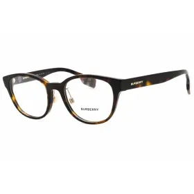 0be2381d Burberry Unisex Eyeglasses Dark Havana Full Rim Round Shape Frame 3002