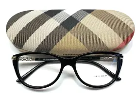 2107a Burberry B 3001 Eyeglasses Glasses Black 53mm Alternative Fit With Case